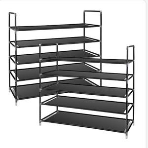 Brand new 2 pack of 5 tier shoe racks (10 tiers total) 👞